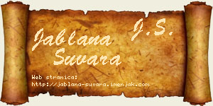 Jablana Suvara vizit kartica